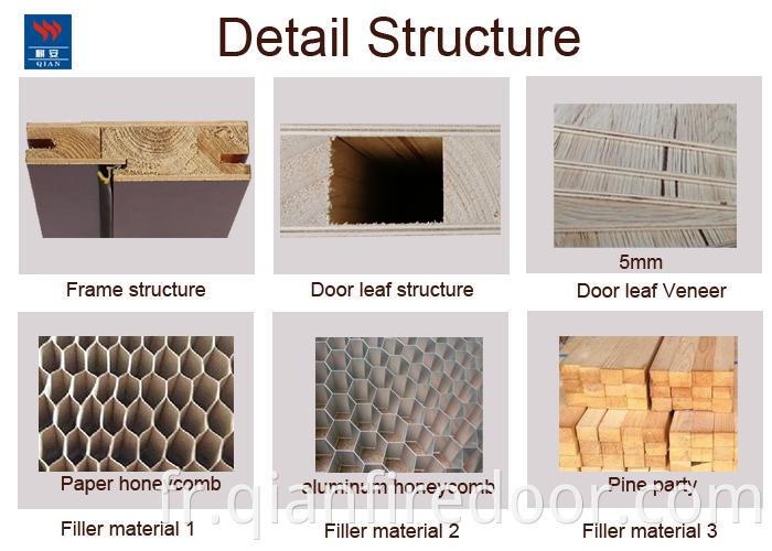 Porte intérieure unique et extérieure haut de gamme en bois portes intérieures allemandes